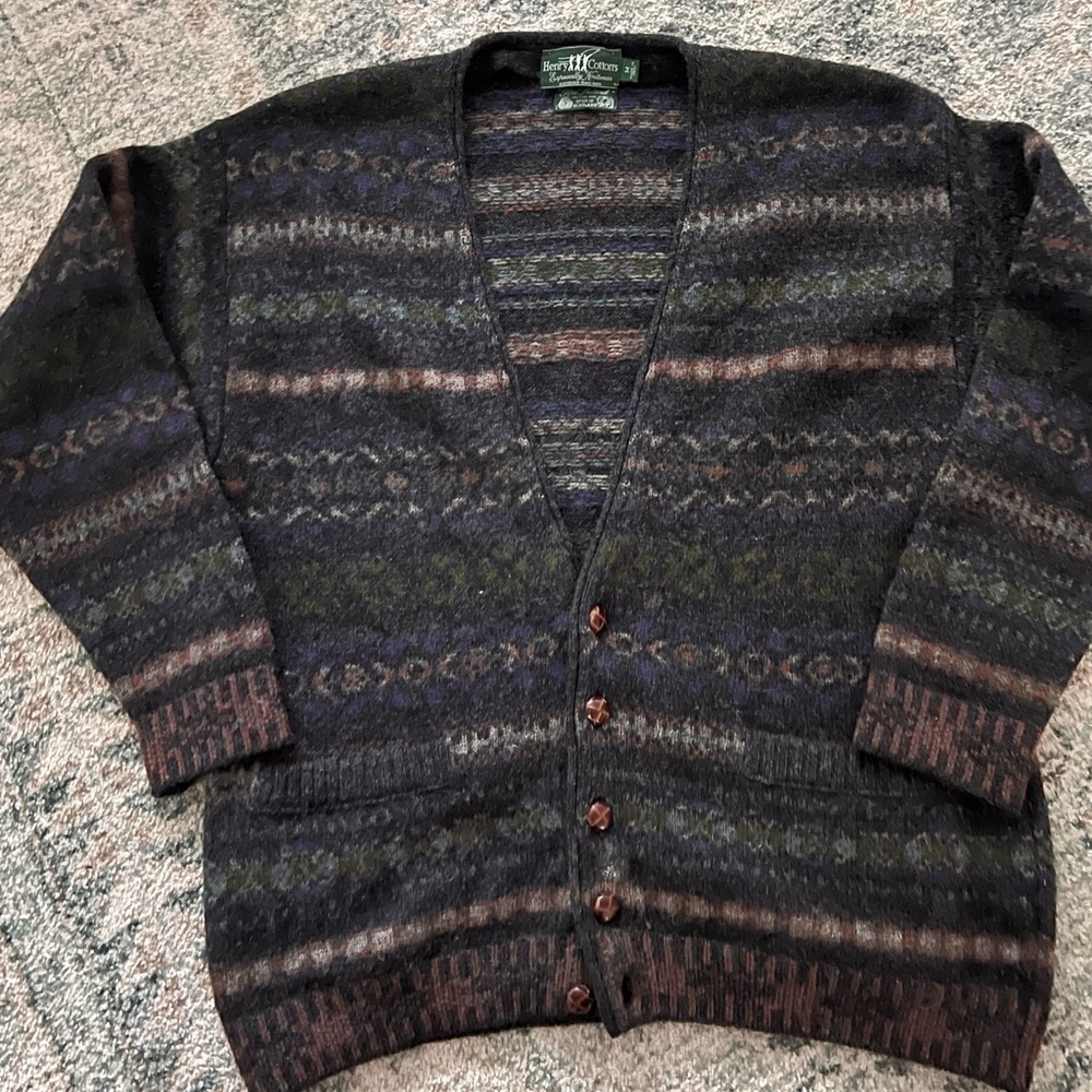 Vintage Henry Cotton's Traditional Makers Sweater Medium